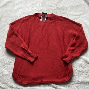 Philosophy Orange Knit Sweater – Size M | Cozy Crewneck | NWT | Fall Favorite